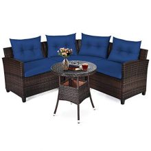 Tangkula 4-Piece Patio Furniture Set