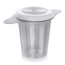 Teabloom Universal Tea Filter with Coaster Lid