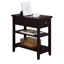 Coffee Table Drawer and Double Shelves