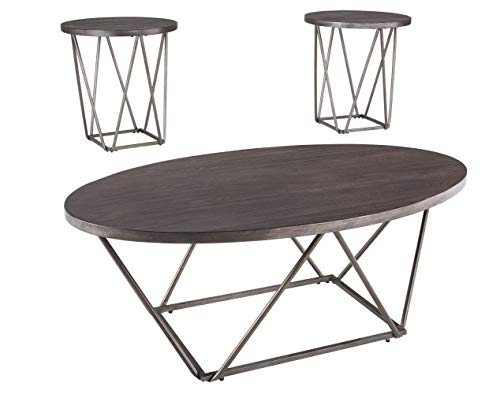 Dark Brown Coffee Table and End Tables