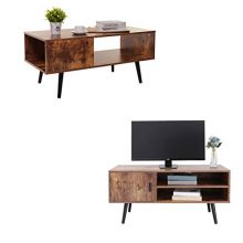 USIKEY Mid-Century Modern Coffee Table