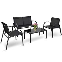 4 Piece Patio Furniture Set - Transform Your Outdoor Space with Style and Comfort
