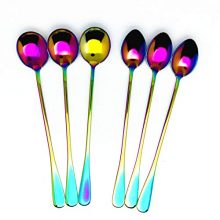 Long handled 7.6-inch Iced Tea Coffee Spoons