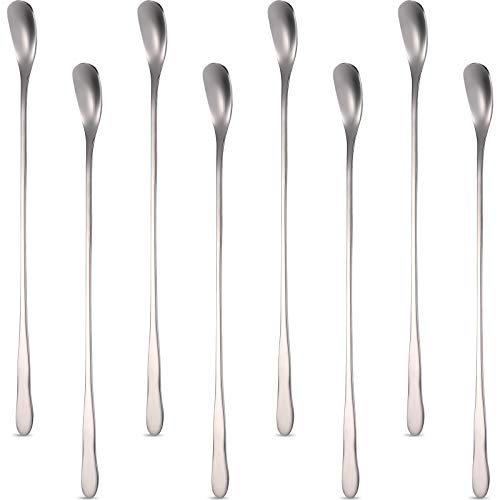 8 Pieces Stainless Steel Coffee Stirrers Mixing Spoon