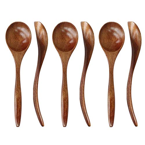 6-Piece Wooden Coffee Spoons
