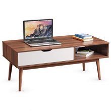 Mid-Century Modern Cocktail Table with Drawer