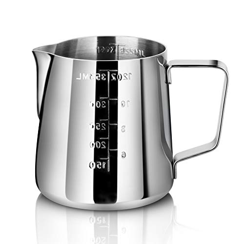 Frothing Pitcher 12-Ounce with Measurement Scale