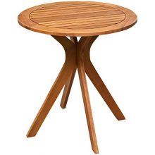 Round Wooden Table w/X Base