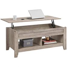 YAHEETECH Lift Top Coffee Table with Hidden Storage