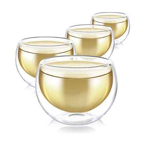 Tea and Espresso Cups Double Wall Insulated Glasses
