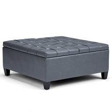 SIMPLIHOME Harrison 36 inch Wide Square Coffee Table