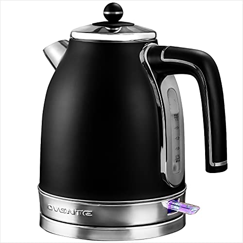 Ovente Electric Stainless Steel Hot Water Kettle 1.7 Liter