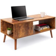 Best Choice Products Wooden Mid-Century Modern Coffee Table