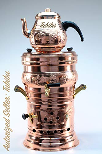 Tubibu Copper Samovar Tea Pot Set