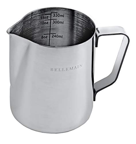 Stainless Steel Frothing Pitcher, Measuring Cup