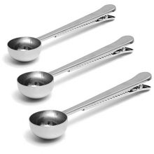 2 in 1 Long Handle Tablespoon Coffee Scoop Clip