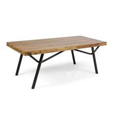Acacia Wood Coffee Table, Teak Finish