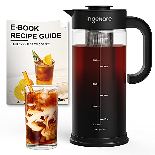Cold Brew Coffee Maker Iced Tea Maker with Removable Filter