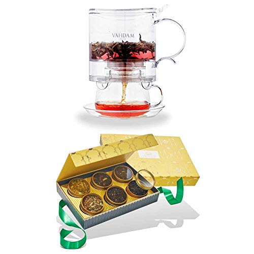 VAHDAM, Glow Loose-Leaf Gift Set & 16oz Imperial Tea Maker