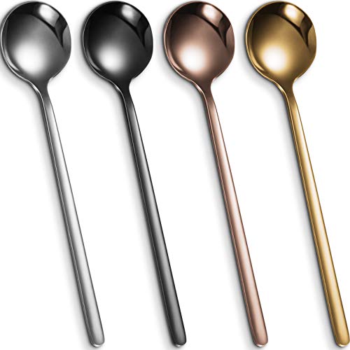 4 Pieces Coffee Spoons Teaspoons Stainless Steel
