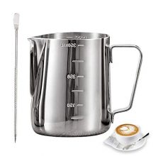 Stainless Steel Milk Frothing Pitcher with Latte Art Pen - The Ultimate Coffee Lover's Companion ☕🎨
