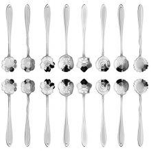 16 Pcs Flower Spoon Coffee Teaspoon Set