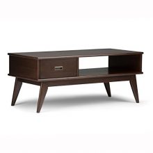 Wide Rectangle Mid Century Modern Coffee Table