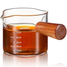 Double Spouts Glass Espresso Replacement Carafe With Handle