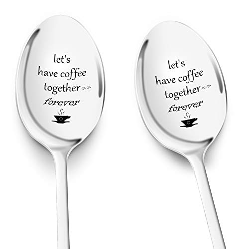 Engraved Coffee Spoon Gift for Couple