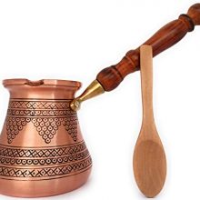 Thickest Solid Copper Stamped and Hammered Turkish Pot