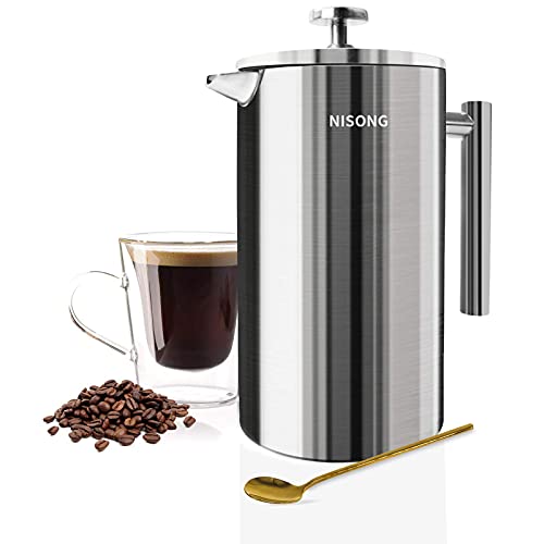 50Oz Double Walled Stainless Steel French Press