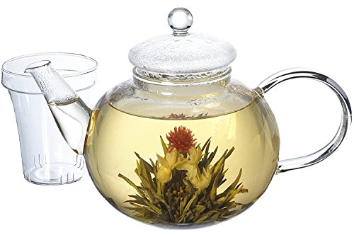 Glass Tea pot with glass tea Infuser