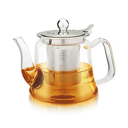 Heatproof Borosilicate Glass with Removable Loose Tea Infuser