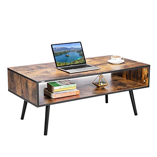 VIVOHOME 43 Inch Wooden Modern Coffee Table