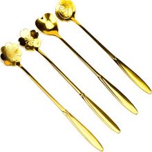 Stainless Steel Tableware Creative Flower Coffee Spoon