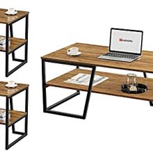 WOHOMO Coffee Table Side Set for Living Room 4 Piece
