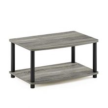 FURINNO Turn-N-Tube No Tools 2-Tier Elevated TV Stand