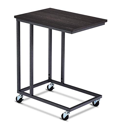 Tangkula Industrial Mobile Side Table