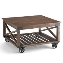 Coffee Table in Distressed Dark Brown