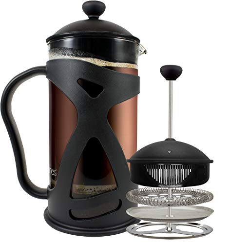 Durable Black Shell French Press Coffee Maker