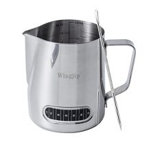 Milk Frothing Pitcher 20oz Thermometer Espresso Steaming Frothing Cup