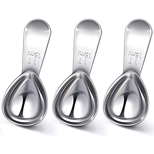 3 Pieces Coffee Scoop Stainless Steel