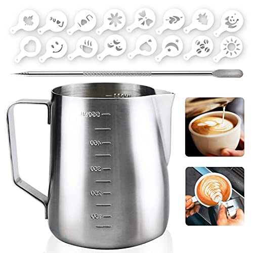 Latte Art 20oz Frothing Pitcher Milk Frother Cup