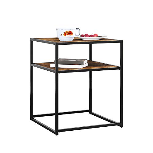 HOMEFORT Square Side Table,20 Inch End Table