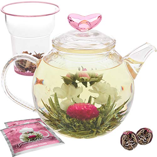 Teabloom Eternal Love Teapot – Glass Teapot