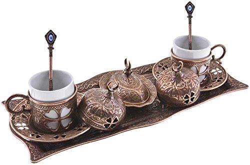 Premium Turkish Greek Arabic Coffee Espresso Serving Set