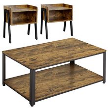 Rustic Brown Industrial Coffee Table