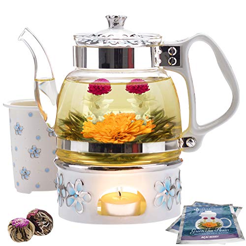 Princess of Monaco Teapot & Blooming Loose Tea Infuser Gift