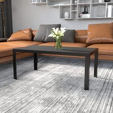 Coffee Table with Black Metal Legs