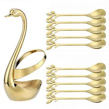 Swan Base Holder Coffee Spoon set